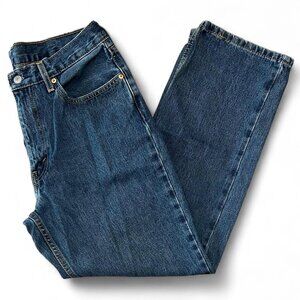 Levi's 550 Blue Denim Jeans Relaxed Straight Fit 90s Retro Style 33x30